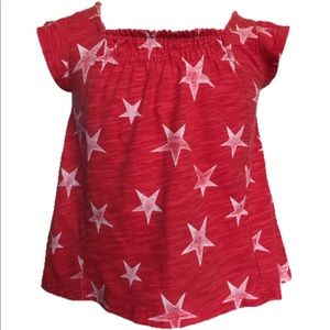 Cat & Jack Red And White Star Top 12m